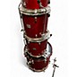 Used Yamaha 6 Piece Stage Custom Birch Cranberry Red Drum Kit