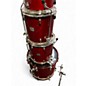 Used Yamaha 6 Piece Stage Custom Birch Cranberry Red Drum Kit