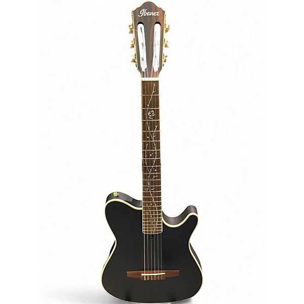 Used Ibanez TOD10N Satin Black Classical Acoustic Electric Guitar