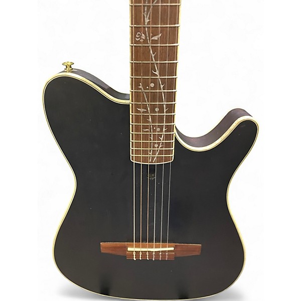 Used Ibanez TOD10N Satin Black Classical Acoustic Electric Guitar