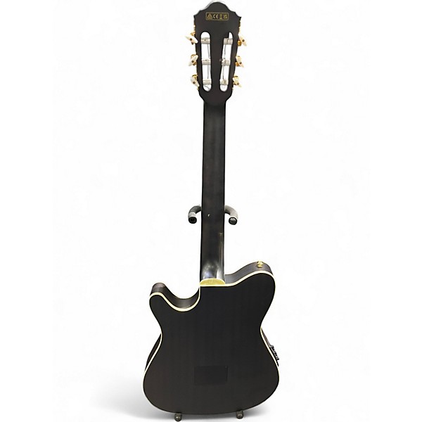Used Ibanez TOD10N Satin Black Classical Acoustic Electric Guitar