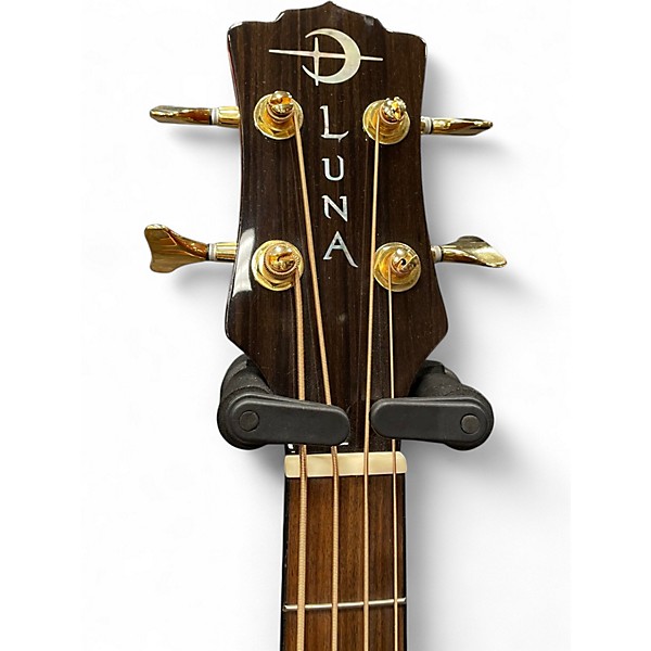 Used Luna VISTA BEAR BASS Natural Acoustic Bass Guitar