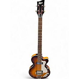 Used Hofner Club CT Contemporary 2 Color Sunburst Electric Bass Guitar
