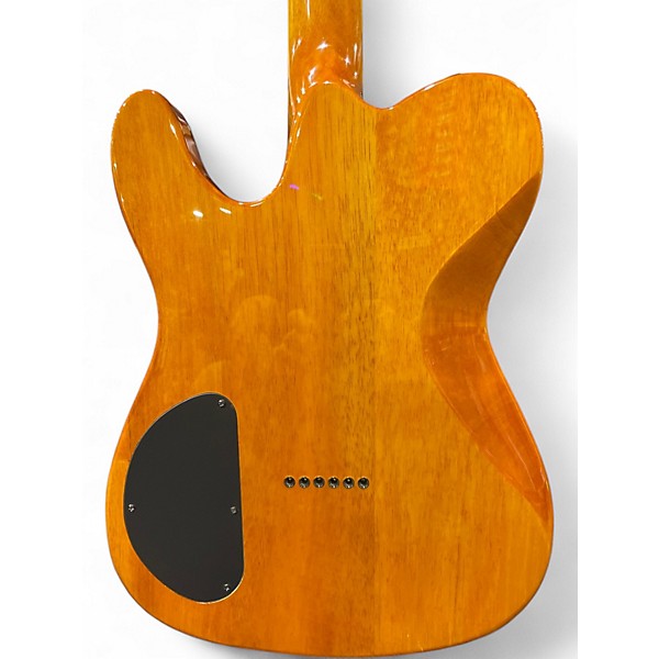 Used Fender Special Edition Custom Telecaster FMT HH Amber Solid Body Electric Guitar