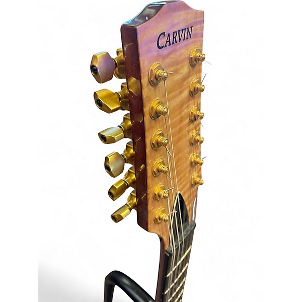 Used Carvin AE185-12 Natural Flame 12 String Acoustic Electric Guitar