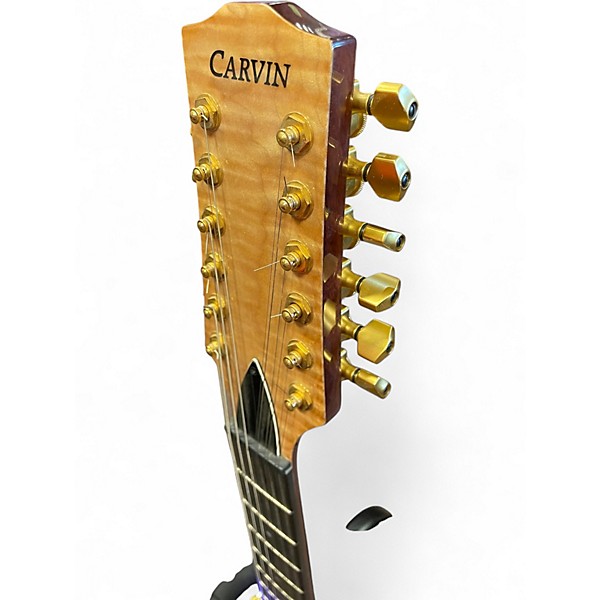 Used Carvin AE185-12 Natural Flame 12 String Acoustic Electric Guitar