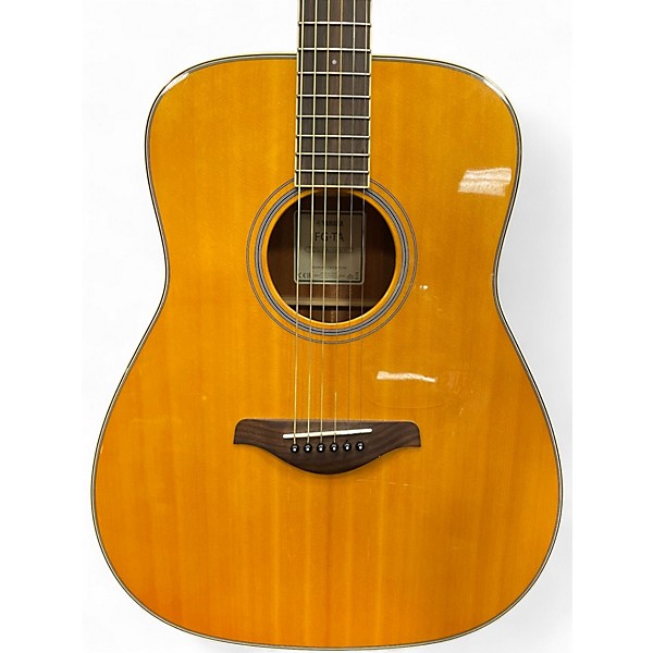 Used Yamaha FG-TA Natural Acoustic Electric Guitar