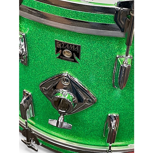 Used TAMA 3 Piece Superstar GREEN SPARKLE Drum Kit