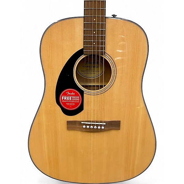 Used Fender CD60S Dreadnought LH Natural Acoustic Guitar