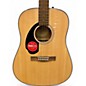 Used Fender CD60S Dreadnought LH Natural Acoustic Guitar
