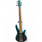 Used Ibanez SR305 5 String Sage Green Metallic Electric Bass Guitar thumbnail