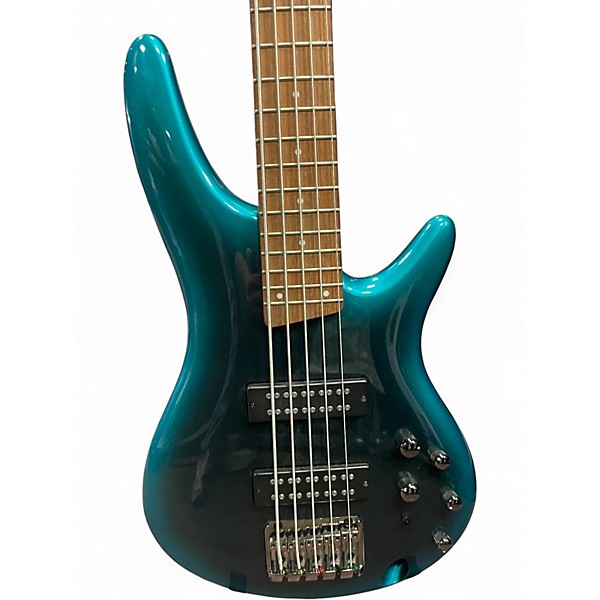 Used Ibanez SR305 5 String Sage Green Metallic Electric Bass Guitar