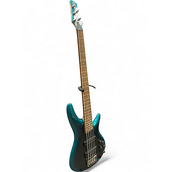 Used Ibanez SR305 5 String Sage Green Metallic Electric Bass Guitar