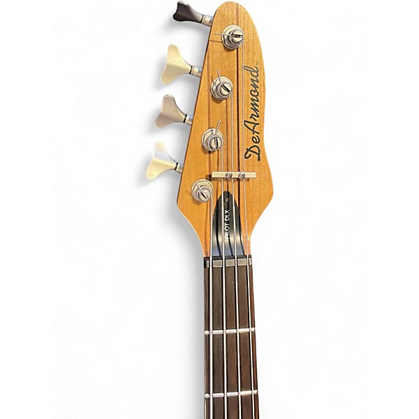 Used DeArmond Pilot DLX Natural Electric Bass Guitar