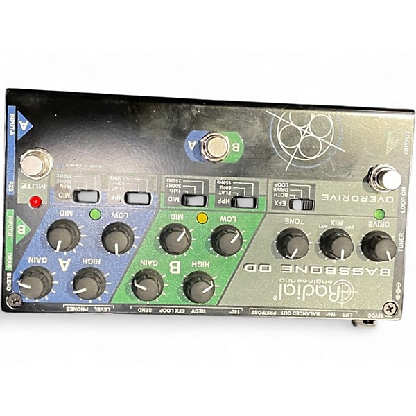 Used Radial Engineering TONEBONE BASSBONE OD Bass Effect Pedal