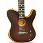 Used 2022 Fender American Acoustasonic Telecaster Bourbon Burst Acoustic Electric Guitar