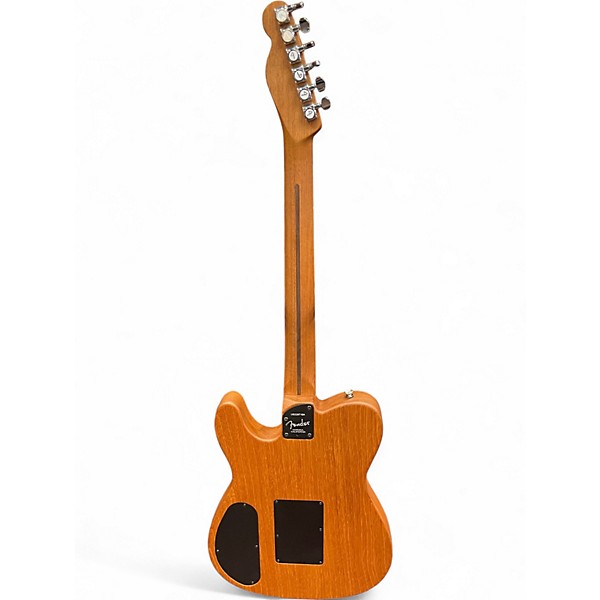 Used 2022 Fender American Acoustasonic Telecaster Bourbon Burst Acoustic Electric Guitar