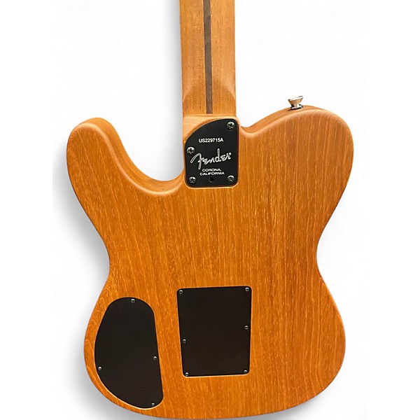 Used 2022 Fender American Acoustasonic Telecaster Bourbon Burst Acoustic Electric Guitar