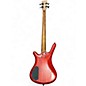 Used Warwick Corvette STANDARD 4 String Trans Red Electric Bass Guitar