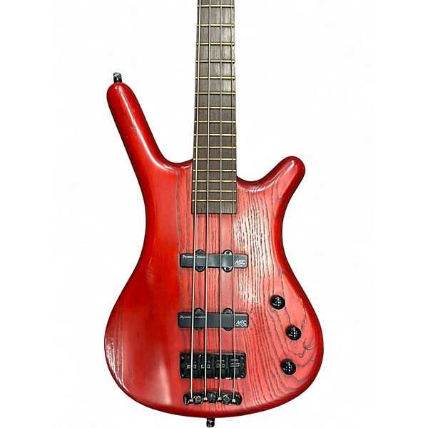 Used Warwick Corvette STANDARD 4 String Trans Red Electric Bass Guitar