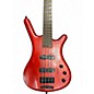 Used Warwick Corvette STANDARD 4 String Trans Red Electric Bass Guitar