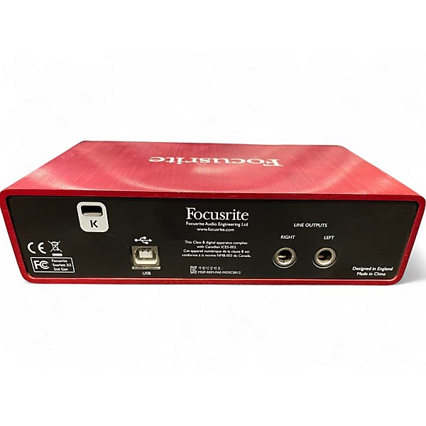 Used Focusrite Scarlett 2i2 Audio Interface