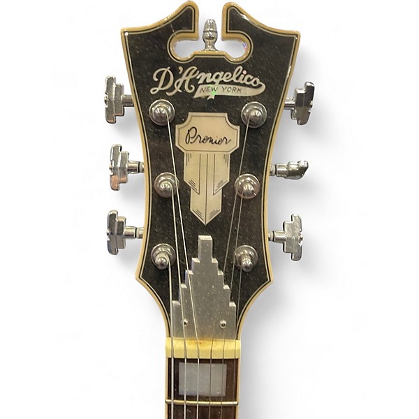 Used D'Angelico Premier Series SS WHITE Hollow Body Electric Guitar