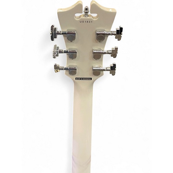 Used D'Angelico Premier Series SS WHITE Hollow Body Electric Guitar