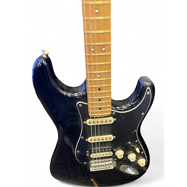 Used Fender USA Pro Standard Stratocaster HSS Black Solid Body Electric Guitar