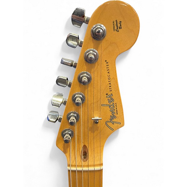 Used Fender USA Pro Standard Stratocaster HSS Black Solid Body Electric Guitar