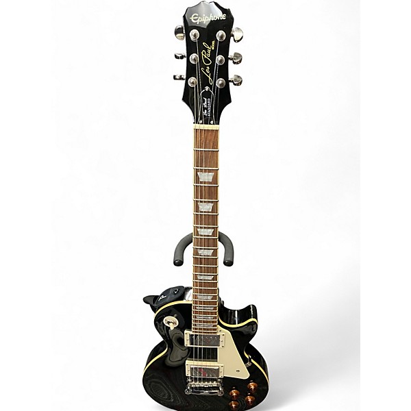 Used Epiphone Les Paul Standard Ebony Solid Body Electric Guitar