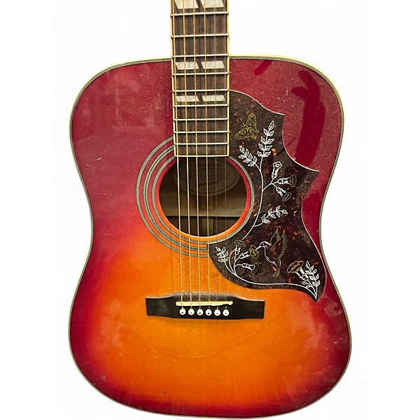 Used Epiphone Hummingbird Heritage Cherry Sunburst Acoustic Guitar