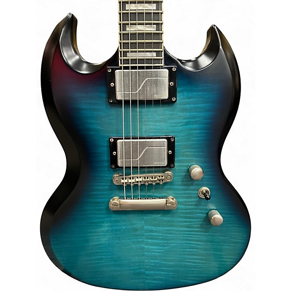 Used Epiphone SG Prophecy Blue Tiger Solid Body Electric Guitar