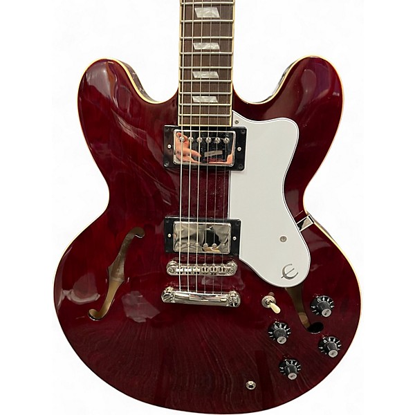 Used Epiphone Noel Gallagher Riviera Red Hollow Body Electric Guitar