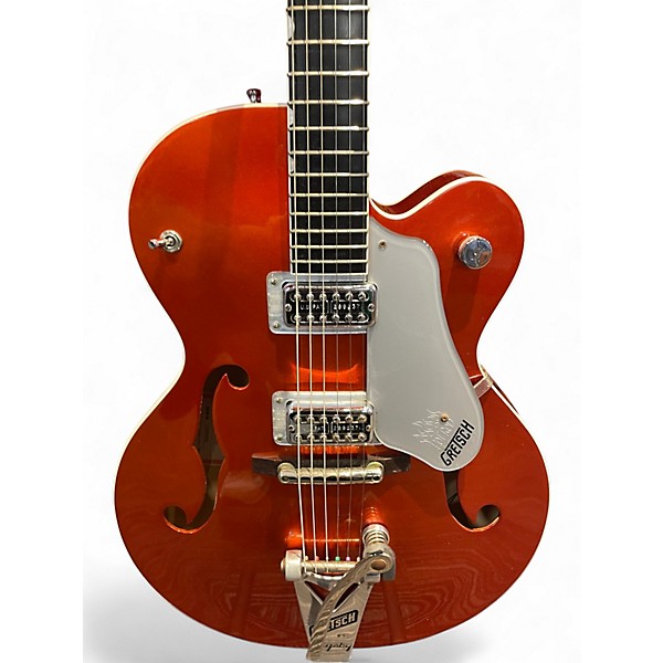 Used Gretsch Guitars G6120SH Brian Setzer Signature Hot Rod Capri Orange Hollow Body Electric Guitar