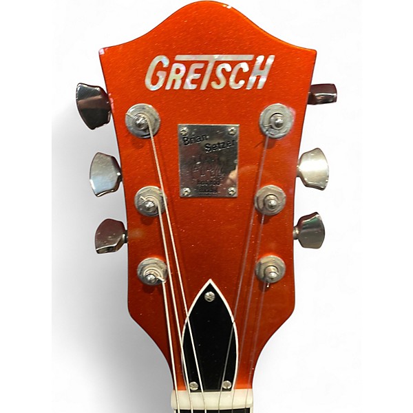 Used Gretsch Guitars G6120SH Brian Setzer Signature Hot Rod Capri Orange Hollow Body Electric Guitar