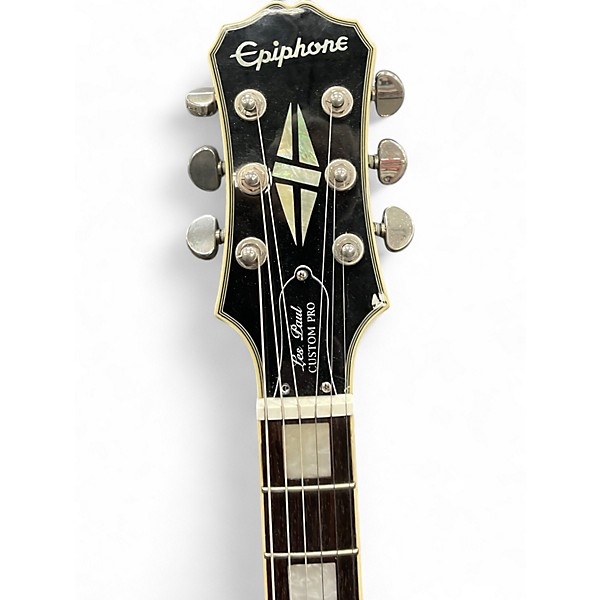 Used Epiphone LES PAUL CUSTOM PRO Gray Solid Body Electric Guitar