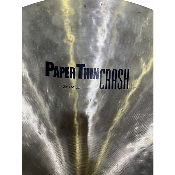 Used Zildjian 20in K Paper Thin Crash Cymbal 20 in. Cymbal