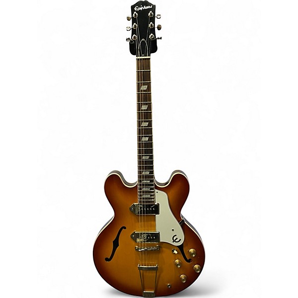 Used 2021 Epiphone USA Casino Royal Tan Hollow Body Electric Guitar