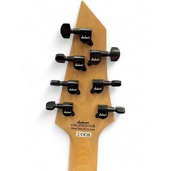 Used Jackson JS22-7 Dinky 7 String Black Solid Body Electric Guitar