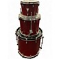 Used Orange County Drum & Percussion 3 Piece Venice Series Trans Cherry Drum Kit thumbnail