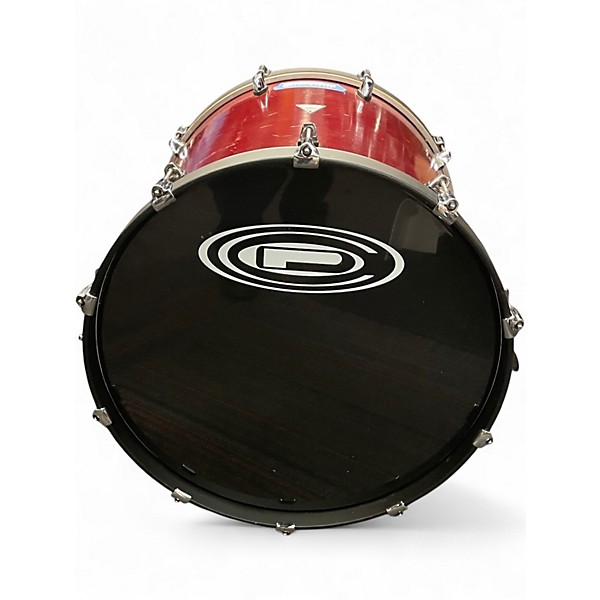 Used Orange County Drum & Percussion 3 Piece Venice Series Trans Cherry Drum Kit