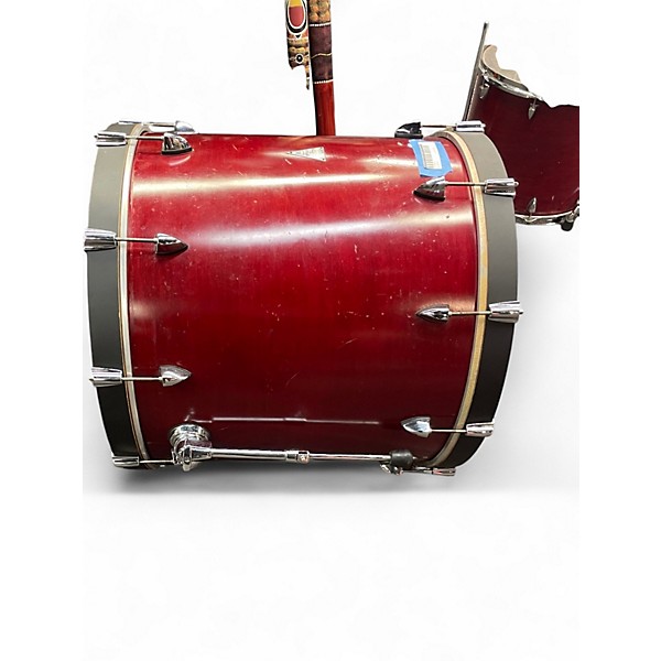 Used Orange County Drum & Percussion 3 Piece Venice Series Trans Cherry Drum Kit