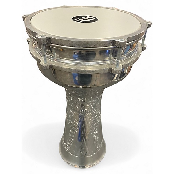 Used MEINL Aluminum Hand-Hammered Darbuka Hand Drum