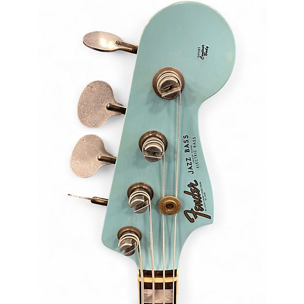 Used Fender 66 Jazz Bass Journeyman Custom Shop Daphne Blue Electric Bass Guitar