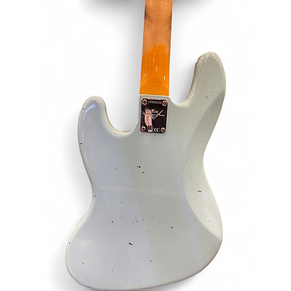 Used Fender 66 Jazz Bass Journeyman Custom Shop Daphne Blue Electric Bass Guitar