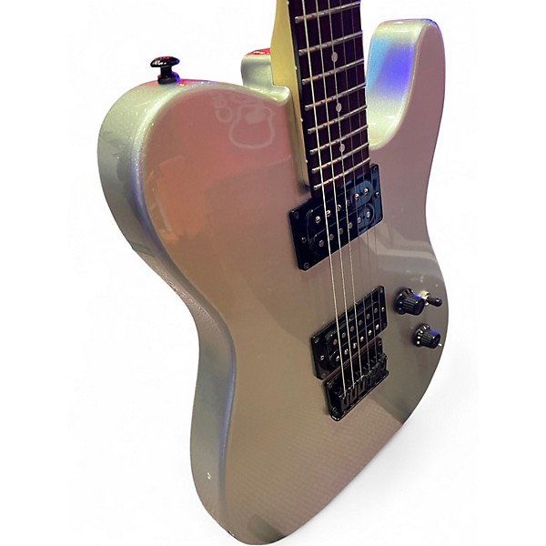 Used Fender Boxer Series Telecaster HH Silver Solid Body Electric Guitar