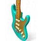 Used Squier 40th Anniversary Stratocaster  Satin Sea Foam Green Solid Body Electric Guitar