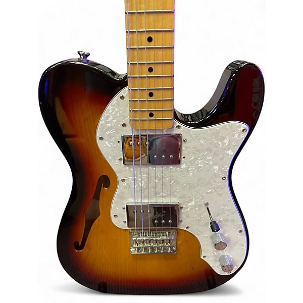 Used Squier Classic Vibe Telecaster Thinline 2 Color Sunburst Hollow Body Electric Guitar
