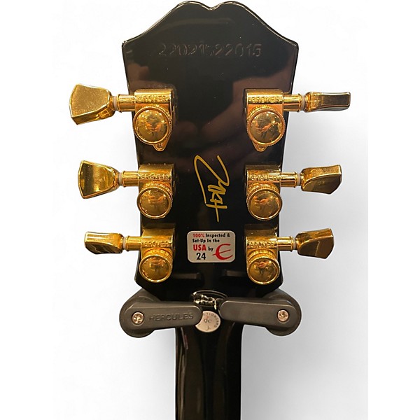 Used 2022 Epiphone Matt Heafy Les Paul Custom Origins Ebony Solid Body Electric Guitar